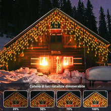 Carica l'immagine nel visualizzatore di Gallery, DBFAIRY Catena luminosa per esterni, 6 m, 300 LED, con timer a distanza, impermeabile, 8 modalità, per casa, veranda, ma