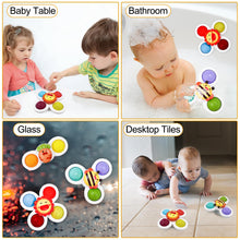 Carica l'immagine nel visualizzatore di Gallery, Fousenuk 3 Pezzi Spinner Bambini, Gioco Giochi Seggiolone Ventosa, Ventosa Spinner Giocattoli, Giocattolo per Ventosa, Ventose Girevoli Giocattoli per Bambini,Giocattoli Sensoriali per Bambini