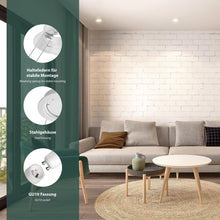 Carica l'immagine nel visualizzatore di Gallery, ledscom.de 5x cornice da incasso a soffitto FERE cornice da incasso bianca opaca (LED/alogena/GU10/MR16/PAR16/50mm) incl