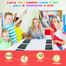 Carica l&#39;immagine nel visualizzatore di Gallery, Topfree 2 Pezzi Tavoletta Grafica LCD Scrittura Colorato 8,5Pollici, Lavagna da Disegno Cancellabile Portatile, Tavoletta Grafica per Giochi Bambini, Doodle Pad Con Pulsante