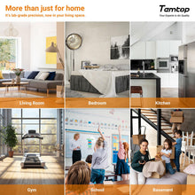 Carica l'immagine nel visualizzatore di Gallery, Temtop Termoigrometro Interno, Misuratore Preciso di Temperatura e Umidità con Visualizzazione di Data e Ora, ±1°C ±5% U