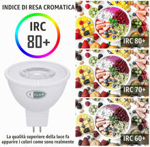 Carica l'immagine nel visualizzatore di Gallery, CLAR - Lampadine LED GU5.3 MR16, 12V, 7W, 6000K Luce Fredda, (Pack 10), Non Dimmerabili