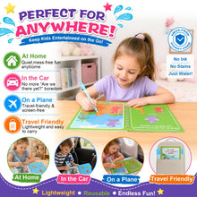 Carica l'immagine nel visualizzatore di Gallery, Ballery Confezione da 5 Libri da Colorare ad Acqua per Bambini, Libri da Colorare Magici Riutilizzabili con Penne, Gioca