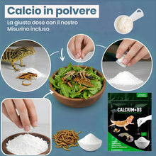 Carica l'immagine nel visualizzatore di Gallery, AF® Calcio Tartaruga di Terra e Rettili, 150g Calcium D3 Calcio per Tartarughe di Terra Vitamina D3 Senza Fosforo, Polve