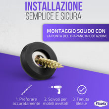 Carica l'immagine nel visualizzatore di Gallery, Filzada® 26x Piedini per Mobili in Teflon da Avvitare Ø 19 mm - Pattini