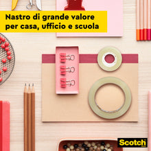 Carica l'immagine nel visualizzatore di Gallery, Scotch Nastro Adesivo Trasparente 508, 10 Rotoli, 15 mm x 33 m