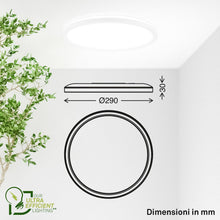 Carica l'immagine nel visualizzatore di Gallery, BRILONER - Lampada soffitto LED, CEE A sorgente luminosa, 11,4 W 2400 lm, design ultrasottile, luce indiretta, pannello 