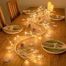 Carica l'immagine nel visualizzatore di Gallery, Ramo di luce bianca pura Rotang con 48 LED bianchi caldi, alimentato elettricamente, stringa di luci decorazione per cam