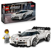 Carica l'immagine nel visualizzatore di Gallery, LEGO Speed Champions Hyper Sports Car Bugatti Centodieci - Modellino di Auto con Minifigure del Pilota - Macchina Giocattolo per Bambini da 9 Anni - Regalo di Compleanno - 77240