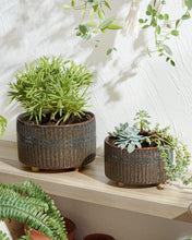 Carica l'immagine nel visualizzatore di Gallery, LE TAUCI Vasi per Piante Grasse, 16.5+20 cm Vasi per Piante da interno in Ceramica con Foro di Drenaggio, Fioriere da Ba