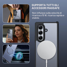Carica l'immagine nel visualizzatore di Gallery, Tieeyivv Cover Magnetica per Samsung Galaxy Z Fold 7 5G Case con MagSafe, Anti-Caduta Frame in Silicone Morbido + Acrili