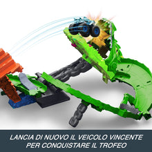Carica l'immagine nel visualizzatore di Gallery, Hot Wheels Monster Trucks Sharks vs. Dinos Dragon Destruction