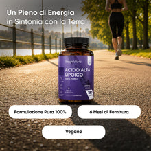 Carica l'immagine nel visualizzatore di Gallery, Acido Alfa Lipoico, 100% Puro, 650mg per Capsula, 180 Capsule, 1 al Giorno