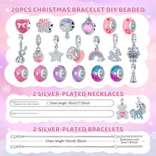 Carica l&#39;immagine nel visualizzatore di Gallery, PITMT Calendario Avvento 2025 Bambina Gioielli, Calendario Avvento Braccialetti Kinder Bambini Fai da Te, Calendario dell&#39;avvento Bracciale Collane Regalo Natale Ragazza 5 6 7 8 9 10 11 12 13 14 Anni
