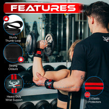 Carica l&#39;immagine nel visualizzatore di Gallery, Beast Rage Polsiere Palestra Sollevamento Fasce da Polso Cinghie Donna &amp; Uomo Polsini Palestra per Gym Bodybuilding Crossfit Calistenics,Polsini, bendaggi per Il Polso