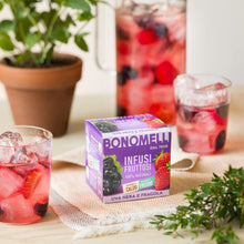 Carica l'immagine nel visualizzatore di Gallery, Bonomelli Infusi Fruttosi, Uva Nera e Fragola, Confezione da 12 Filtri, Gusto Intenso e Delicato, Infusione a Caldo e a 