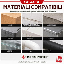 Carica l'immagine nel visualizzatore di Gallery, Dpm tapes - Seal-X – Nastro Sigillante Industriale Impermeabile - Riparazioni per Piscine, Teloni, Camere d’Aria, Serbat