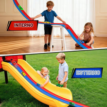 Carica l'immagine nel visualizzatore di Gallery, 6M Piste Macchinine Arrotolabile per Bambini 3 4 5 6 7 Anni, Giocattolo Circuito di Corse Flessibile e Portatile con 4 A