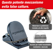 Carica l'immagine nel visualizzatore di Gallery, SWISSINNO Trappola per Topi, 8 Trappole Riutilizzabili con Esca SuperCat