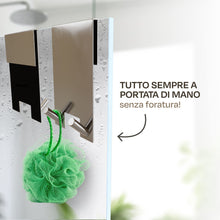 Carica l'immagine nel visualizzatore di Gallery, Praknu 2 Ganci Appendi Accappatoio Bagno – Box Doccia senza Forare Inox
