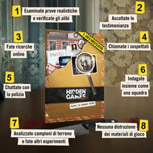 Carica l'immagine nel visualizzatore di Gallery, Hidden Games Luogo del Reato – Sotto lo stesso tetto – Gioco investigativo
