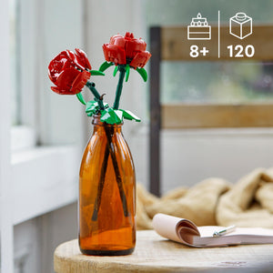 LEGO Rose Set di Fiori Finti Compatibile con Bouquet di Fiori Artificiali, Decorazione per Casa, Regalo di San Valentino per Lei o Lui, Accessori Camera da Letto per Bambine e Bambini da 8 Anni 40460