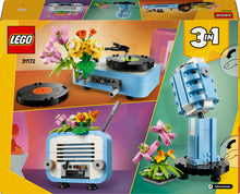 Carica l'immagine nel visualizzatore di Gallery, LEGO Creator 3 in 1 Giradischi con fiori 31172