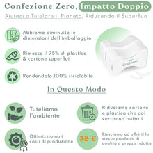Carica l'immagine nel visualizzatore di Gallery, Cruchlorent Lunar Grid - Cuscino Per Gambe Ortopedico In Memory Foam - Calibrato Per Dormire Sul Fianco Con Supporto Fino a 95 Kg. Combatte i Dolori Lombari, alle Anche, Ginocchia e Nervo Sciatico.