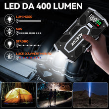 Carica l'immagine nel visualizzatore di Gallery, ACEZUK Avviatore Batteria Auto, 10.000A 33000mAh Avviatore di Emergenza per Auto/Moto