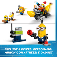 Carica l&#39;immagine nel visualizzatore di Gallery, LEGO Cattivissimo Me I Minions e l’Auto Banana, Set dal Film della Illumination, Macchina Giocattolo da Costruire, Giochi Creativi per Bambini e Bambine da 6 Anni con Minifigure, Idea Regalo 75580