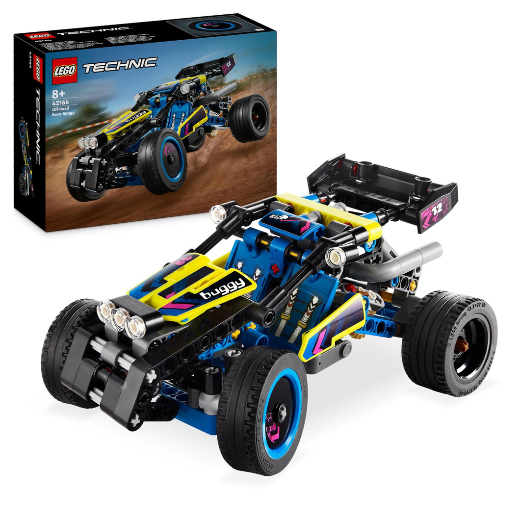 LEGO Technic Buggy da Corsa, Macchina Giocattolo per Bambini, Bambine, Ragazzi e Ragazze da 8 Anni in su, Veicolo da Costruire Off-Road da Rally, Regalo Amanti Modellini di Auto da Gara 42164