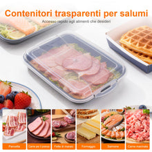 Carica l'immagine nel visualizzatore di Gallery, GRIFEMA Porta Affettati Frigorifero 3 Pezzi Contenitore Alimenti