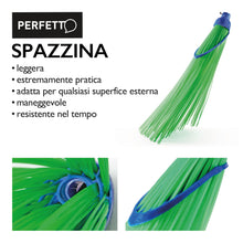 Carica l'immagine nel visualizzatore di Gallery, Perfetto Scopa SPAZZINA Senza Manico, per Giardinaggio, Cantieri, Strade, Operatori Ecologici, ECC. - Cm 55