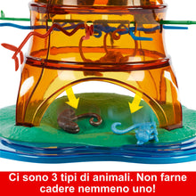 Carica l'immagine nel visualizzatore di Gallery, Mattel Games - Salva le Scimmie Rockin' Tree Party, edizione speciale 25 anniversario con albero che oscilla, animali diversi e bastoncini ondulati e a zig-zag, giocattolo per bambini, 5+ anni, HTW65