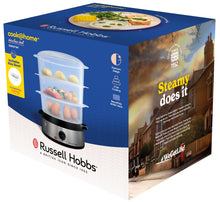 Carica l'immagine nel visualizzatore di Gallery, Russell Hobbs Vaporiera Multicottura, 9 L, 800 Watt, Acciaio Inox