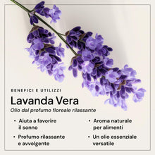 Carica l'immagine nel visualizzatore di Gallery, Olio Essenziale Lavanda puro Alimentare Il Labirinto Officinale - Oli Essenziali Naturali - Olio essenziale per Diffusor