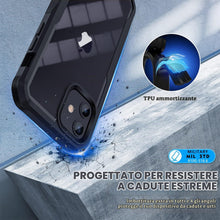 Carica l'immagine nel visualizzatore di Gallery, CENHUFO Privacy Cover iPhone 12/iPhone 12 Pro, con Protezione Schermo Vetro Temperato Anti Spia Integrata, 360 Gradi Ant
