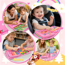 Carica l'immagine nel visualizzatore di Gallery, ZOOI Busy Board Montessori 1 Anno, Inglese Libro Montessori Interattivo