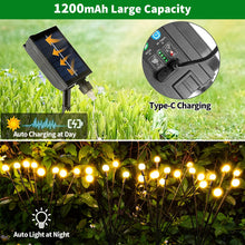 Carica l'immagine nel visualizzatore di Gallery, Luci Solari Da Giardino,Luce Solare Per Lucciole,4 Pezzi 32 Led Luci Esterno Energia Solare,Luci Solari Da Giardino All'aperto Impermeabili,per La Decorazione Del Cortile, Del Patio E Del Camminamento