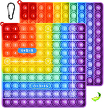 Carica l'immagine nel visualizzatore di Gallery, Pop it 10x10 con Il Numero,l’arcobaleno popit Gioco,poppit Giocattoli per ridurre lo stress dei bambini e degli adulti,Grande Quadrato Fidget Toys,Gigante da 100 pupit,da Fidget Toys Set (100 pupit)