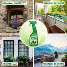 Carica l'immagine nel visualizzatore di Gallery, Gardemia Disabituante Anti Piccioni 750ml Spray Sgradito Azione Naturale Barriera Vegetale Che Disabitua da Balcone Casa Alternativa Eco a Repellente Dissuasori Gufo Corvo Veleno Ultrasuoni Spuntoni