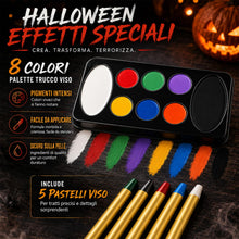 Carica l'immagine nel visualizzatore di Gallery, Trucchi Halloween Sangue Finto Kit, Trucco Halloween Viso Makeup Face Paint