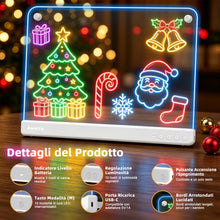 Carica l'immagine nel visualizzatore di Gallery, Awatty Lavagna da Disegno a LED, Giocattoli Regalo Bambini Bambine (Bianca)