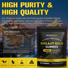 Carica l'immagine nel visualizzatore di Gallery, Shilajit-Gummies, 60 caramelle gommose