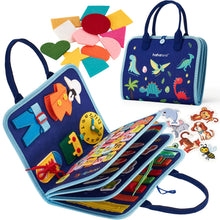 Carica l'immagine nel visualizzatore di Gallery, hahaland Giochi Montessori 2 Anni Busy Board di Feltro - Montessori 2 3 4 Anni Pannello Sensoriale Quiet Book - Giochi Educativi Bimba Bimbo Regalo Compleanno Natale