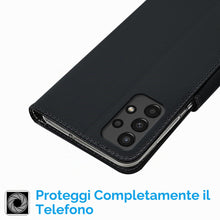 Carica l'immagine nel visualizzatore di Gallery, N NEWTOP Cover Compatibile con Samsung Galaxy A13 4G, HQ Lateral Custodia Libro Flip Chiusura Magnetica Portafoglio Simi