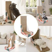 Carica l'immagine nel visualizzatore di Gallery, Tiragraffi per Gatti, Adulti Cat Multi-Scratch Cardboard Scratching Post, per Gatti a Forma di L Graffiatoio Gatto Scratching Board, Cartone Colonna Tira Graffi, per Pareti e Angoli