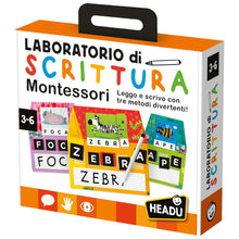 Carica l'immagine nel visualizzatore di Gallery, HEADU - Laboratorio di Scrittura Montessori - Leggo e Scrivo con 3 Metodi Divertenti | Giochi Educativi 3 4 5 6 Anni, Gi