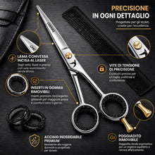 Carica l'immagine nel visualizzatore di Gallery, Candure Forbici Parrucchiere Professionali Forbice per Capelli da Barbiere per Taglio di Capelli Acciaio Inossidabile Ad