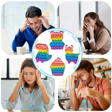 Carica l&#39;immagine nel visualizzatore di Gallery, Yeefunjoy 4 Pezzi Pop Bubble Fidget It Toy Set, Dinosauro Alpaca Orso Gelato, Giocattoli Sensory Push, Gioco Antistress Rilassante per Adulti e Bambini, Bomboniere per Feste Regali di Compleanno